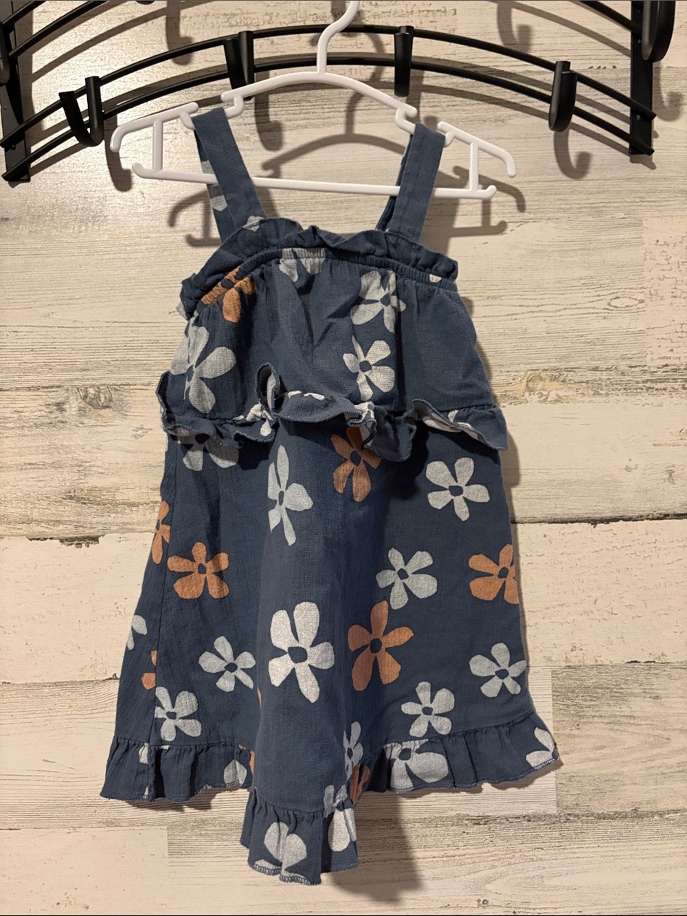 ❤️PICK 4/$20 Girls Blue Floral Ruffle Sundress